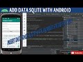 how to insert data inside sqlite with android | how to add data inside sqlite with android studio