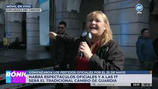 Móvil: comenzaron los festejos oficiales por el 25 de mayo en Córdoba
