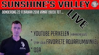 🔴 AANKONDIGING LIVE: YouTube perikelen + aquariumwinkels spammen + q\u0026a | Aquarium Sunshine Valley