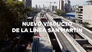 Nuevo viaducto de la línea San Martín.