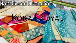 Original Banaras 100% Pure KORA Kadyal Sarees Collection