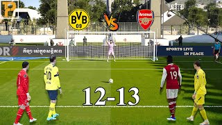 Dortmund vs Arsenal [ Longest Penalty Shootout]  eFootball™ PC Gameplay #penalt