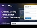 How to Create a Listing Template for Custom Taxonomy in Elementor | JetEngine & JetThemeCore