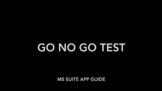 Go No Go Test