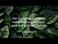 Daily Bible Verse - 2 Timothy 1:7