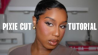 HOW I MAINTAIN MY PIXIE CUT AT HOME | NO HEAT (STYLING TOOLS) | GO TO PRODUCTS | NATASHA S.