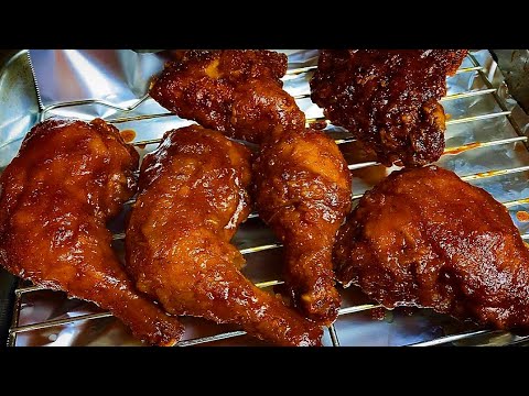 BBQ Fried Chicken, Juicy & Flavorful! Barbie Fry Chicken - YouTube