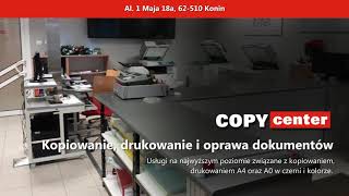 laminowanie bindowanie archiwizacja dokumentów Konin Copy Center. Usługi kserograficzne. Poligrafia