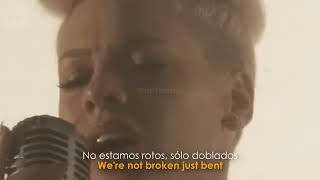 Pink - Just Give Me A Reason ft. Nate Ruess (Lyrics + Español) Video Official