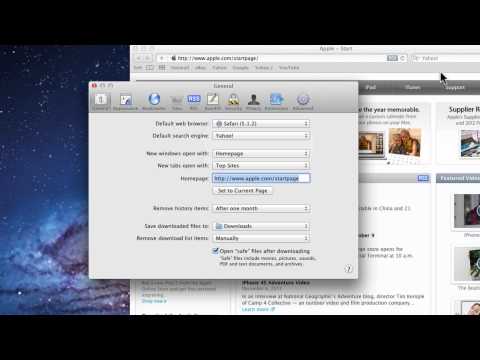 Mac Tutorial - How to change Safari Home Page Mac Tutorial - How to change Safari Home Page