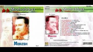 MOHABBAT - THE ROMANCE - MUKESH - VOLUME-2