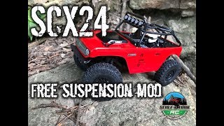 Axial SCX24 Free suspension mod