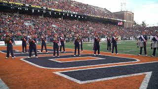 Marching Illini Drumline Performance | ILLINOIS vs Michigan State 11.16.2024