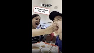 Korean girl tries Pani Puri/Gol gappe in India