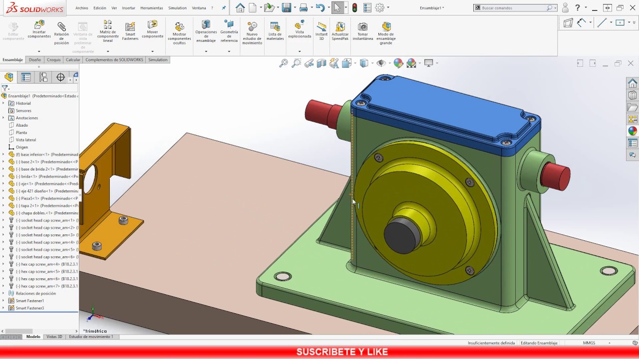 Curso De Solidworks 2018(PARTE 1), COMO Hacer Ensamblajes De Partes ...