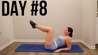 Day #8 30 Min Pilates 30 Day Workout Challenge At Home No Equipment