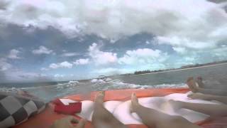 [HD] Inflatable Couch Ride on Beach Accident FAIL (Funny) POV 1080p 60fps 2015