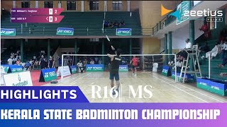 Highlights - KBSA State Senior Championship 2024  - MS R16 - Mikhael S Varghese  V/s  Udith N P