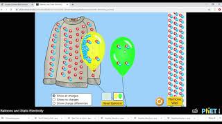 Class 7_English version_Science ,chapter 10, Static electricity experiment with Phet simulation