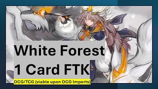 ❄️🌲 WHITE FOREST (WHITE WOODS) 1 CARD FTK - OCG/TCG (VIABLE UPON OCG IMPORTS)