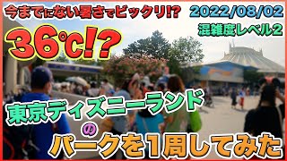 【夏休み】2022年08月上旬の東京ディズニーランドのパークを1周してみた