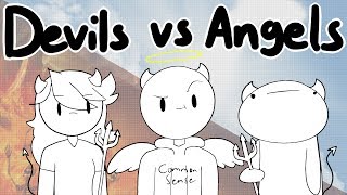 Devils Vs Angels w/ Jaiden Animations & TheOdd1sOut