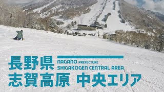 【滑れるエリア広大】長野県 志賀高原中央エリア / 13ゲレンデが集まった広大なエリアを滑る