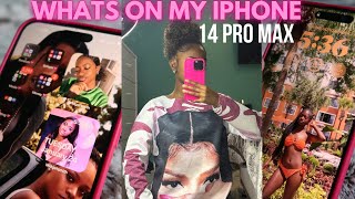 WHATS ON MY IPHONE 14 PRO MAX ! | IOS 16 + apps for content creators