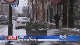 Wilmington Residents Deal With Snow, Wind