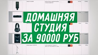 Домашняя студия звукозаписи за 90000 рублей —  комплект оборудования для звукозаписи