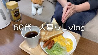 【64歳ひとり暮らし】朝ごはんを食べてスーパーへ/100円の豆アジ/アジの南蛮漬けと消えた鯵寿司/かきたまうどん#62