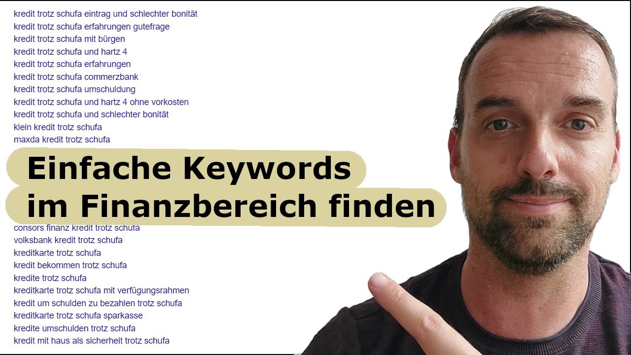 Leichte Keywords Im Finanzbereich Finden - YouTube