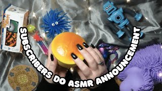 SUBSCRIBERS DO ASMR ANNOUNCEMENT 💖