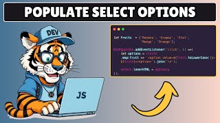 How to Populate Select Options using Javascript