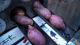 Roasted Sweet Potato Grandpa / Korean Street Food