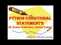 Python if else statement || python if else elif tutorial || Python nested if else statements