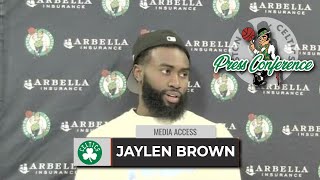 Jaylen Brown: Payton Pritchard is 'NEVER Gonna Give Up' | Celtics vs Pistons