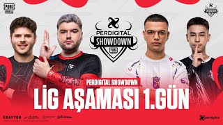 Perdigital SHOWDOWN | Lig Aşaması 1. Gün | #PUBGMOBILE