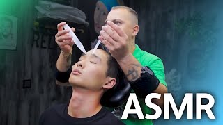 SO AMAZING | ASMR Head Massage For Sleep Relief In Barber Shop