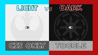 Simple Dark/Light Mode Theme Toggle (CSS ONLY) | UI Design