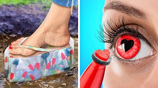 HOW TO SNEAK CANDIES INTO MAKEUP?? 💄🍬 || Best School, Home and Drawing Tips!