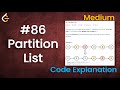 Partition List | Live Coding with Explanation | Leetcode - 86