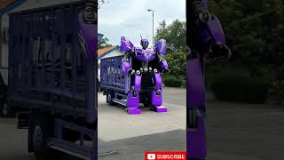 Mobil truk oleng berubah menjadi robot Transformer #automobile #trukoleng #basuri