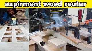 router experiment wood#hack wood router#woodworking #shorts