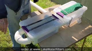 Lake Water Filters for Irrigation and Lake Cabins