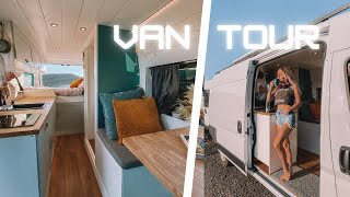 VAN TOUR | Ram Pro Master 3500 | Luxury campervan self-conversion with shower & toilet