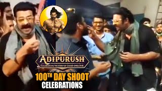 Adipurush Team 100th Day Shoot Celebrations | Prabhas | Kriti Sanon |  News Buzz