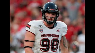Jack Heflin (Northern Illinois DT #98) vs Nebraska 2019