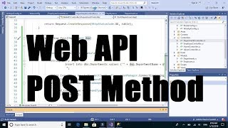 Web API 10; Implement POST method in Web API 2019