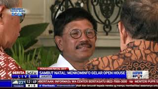 Sejumlah Menteri Hadiri Open House Natal di Rumah Johnny Plate